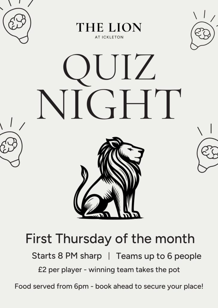 Beige Modern Pub Quiz Night Poster (1)