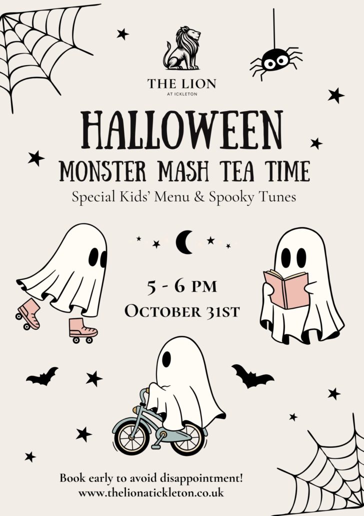 Beige and Black Halloween Party Invitation Poster