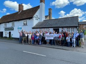 outside the pub summer 2024