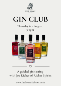 Copy of Copy of Lion Gin Club Monthly Tastings & Cocktails