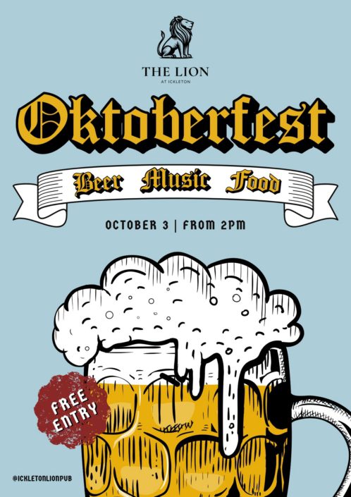 Blue Vintage Oktoberfest Beer Festival Flyer (4)